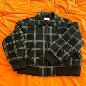 NEW W/ TAGS!! Buffalo Check Bomber jacket - size xl